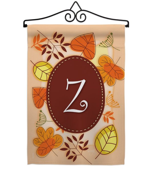 Autumn Z Initial - Harvest & Autumn Fall Vertical Impressions Decorative Flags HG130052 Made In USA - Image 8