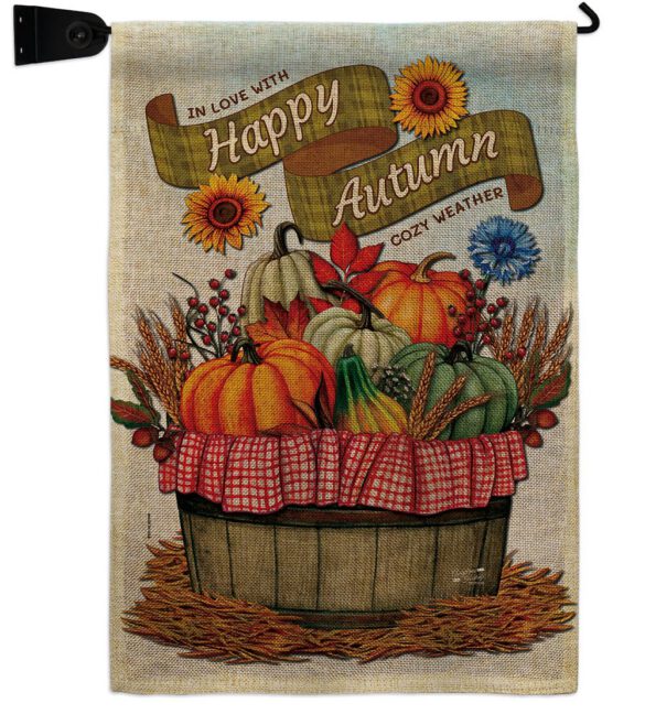 Cozy Autumn - Harvest Autumn Fall Vertical Impressions Decorative Flags HG130420 Made In USA - Image 39