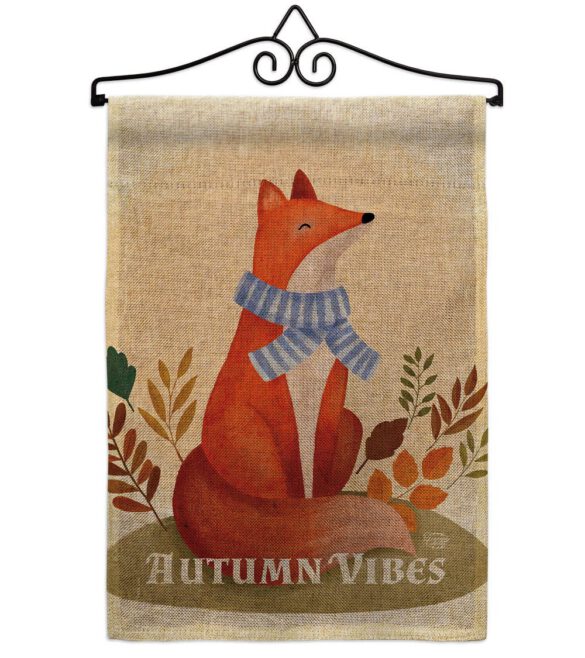 Autumn Fox - Harvest Autumn Fall Vertical Impressions Decorative Flags HG130426 Made In USA - Image 38