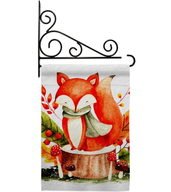Autumn Fox - Harvest & Autumn Fall Vertical Impressions Decorative Flags HG137595 Made In USA - Image 9