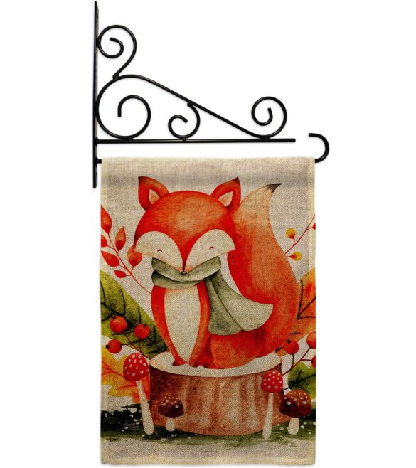 Autumn Fox - Harvest & Autumn Fall Vertical Impressions Decorative Flags HG137595 Made In USA - Image 21