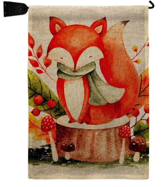 Autumn Fox - Harvest & Autumn Fall Vertical Impressions Decorative Flags HG137595 Made In USA - Image 22