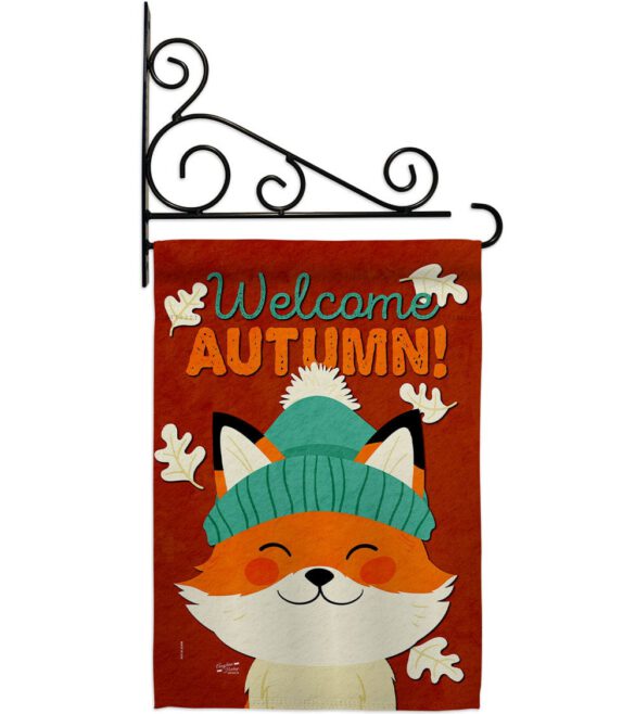 Autumn Foxy - Harvest & Autumn Fall Vertical Impressions Decorative Flags HG137608 Made In USA - Image 9