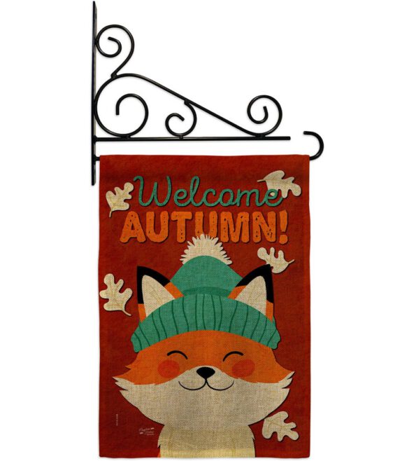 Autumn Foxy - Harvest & Autumn Fall Vertical Impressions Decorative Flags HG137608 Made In USA - Image 21