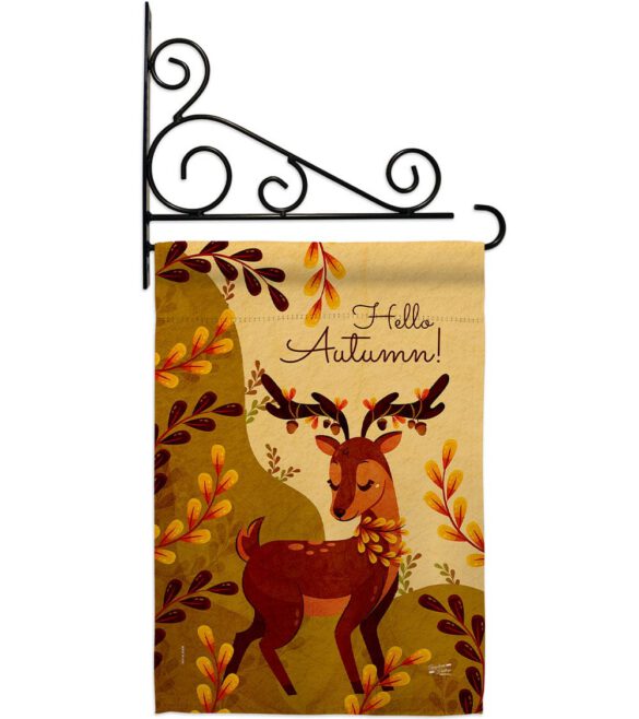 Autumn Deer - Harvest & Autumn Fall Vertical Impressions Decorative Flags HG137626 Made In USA - Image 9