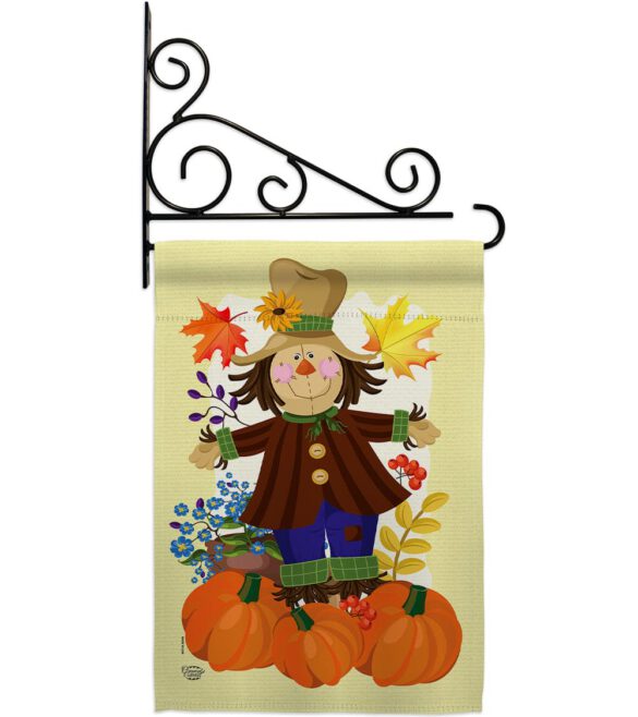 Autumn Scarecrow - Harvest & Autumn Fall Vertical Impressions Decorative Flags HG192120 Made In USA - Image 12