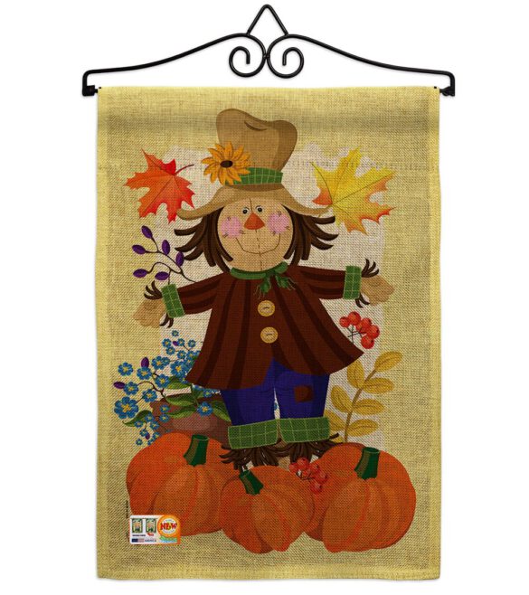 Autumn Scarecrow - Harvest & Autumn Fall Vertical Impressions Decorative Flags HG192120 Made In USA - Image 11
