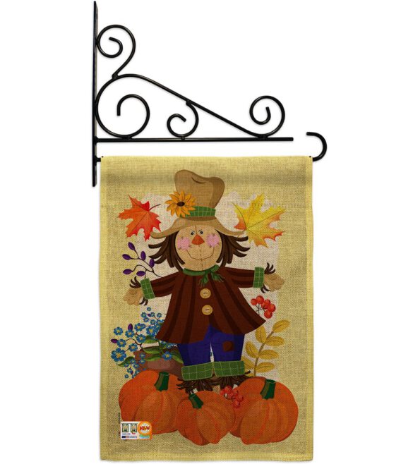 Autumn Scarecrow - Harvest & Autumn Fall Vertical Impressions Decorative Flags HG192120 Made In USA - Image 13