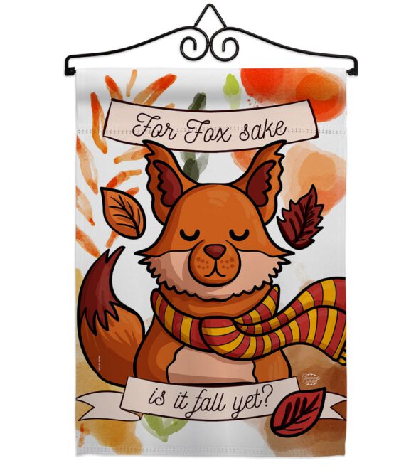 Fox Sake, Fall Yet - Harvest & Autumn Fall Vertical Impressions Decorative Flags HG192132 Made In USA - Image 7