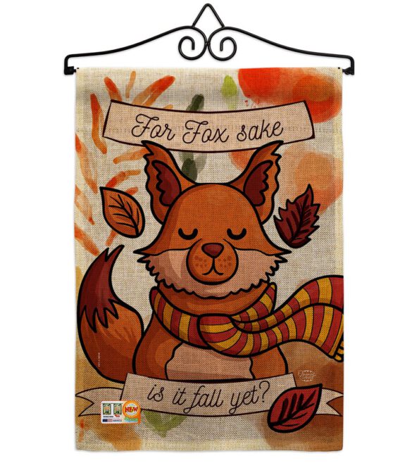 Fox Sake, Fall Yet - Harvest & Autumn Fall Vertical Impressions Decorative Flags HG192132 Made In USA - Image 10