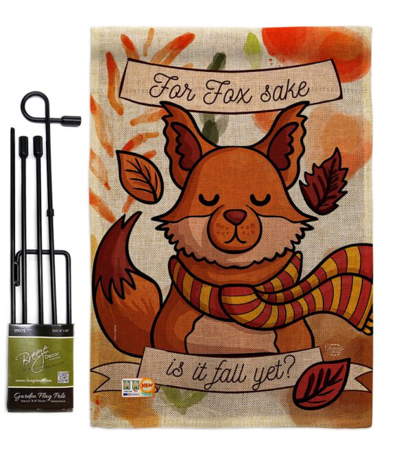Fox Sake, Fall Yet - Harvest & Autumn Fall Vertical Impressions Decorative Flags HG192132 Made In USA - Image 9