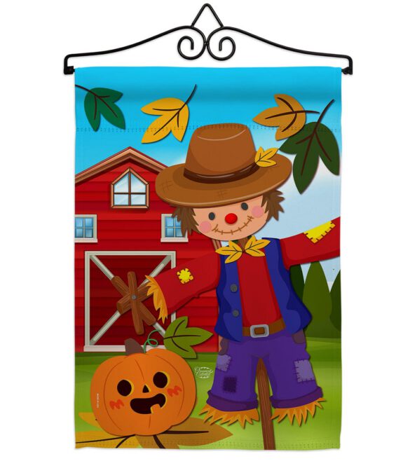 Harvest Scarecrow  - Harvest & Autumn Fall Vertical Impressions Decorative Flags HG192231 Made In USA - Image 7
