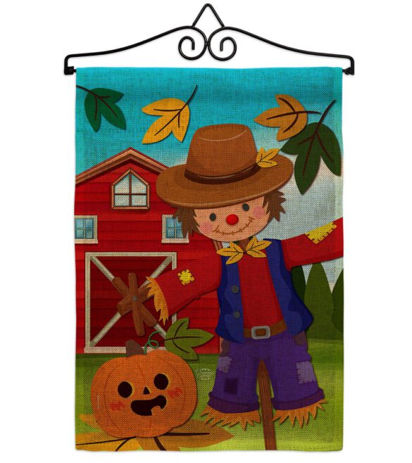 Harvest Scarecrow  - Harvest & Autumn Fall Vertical Impressions Decorative Flags HG192231 Made In USA - Image 13