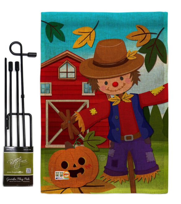 Harvest Scarecrow  - Harvest & Autumn Fall Vertical Impressions Decorative Flags HG192231 Made In USA - Image 12