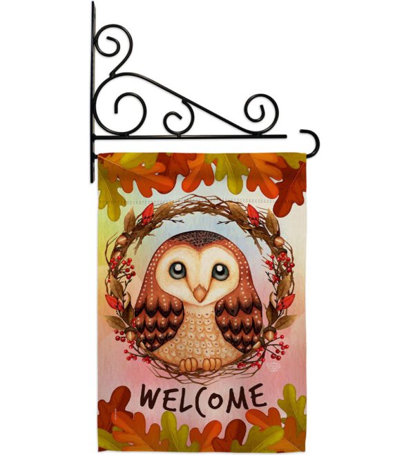 Autumn Owl - Harvest & Autumn Fall Vertical Impressions Decorative Flags HG192355 Made In USA - Image 9