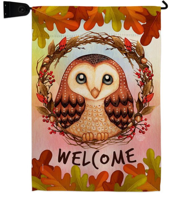 Autumn Owl - Harvest & Autumn Fall Vertical Impressions Decorative Flags HG192355 Made In USA - Image 22