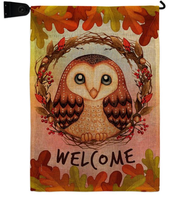 Autumn Owl - Harvest & Autumn Fall Vertical Impressions Decorative Flags HG192355 Made In USA - Image 23