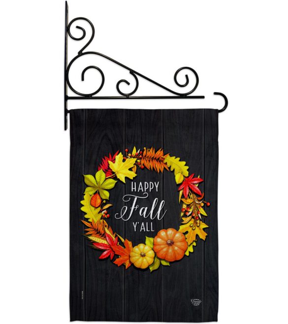 Fall Wreath - Harvest & Autumn Fall Vertical Impressions Decorative Flags HG192630 Made In USA - Image 8