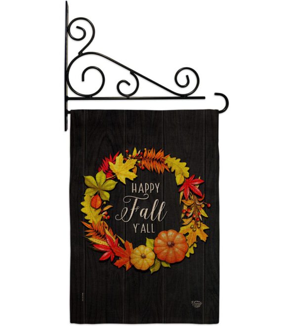 Fall Wreath - Harvest & Autumn Fall Vertical Impressions Decorative Flags HG192630 Made In USA - Image 18