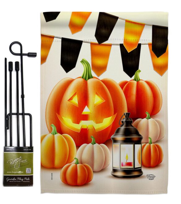 Halloween Lantern - Harvest & Autumn Fall Vertical Impressions Decorative Flags HG192680 Made In USA - Image 4