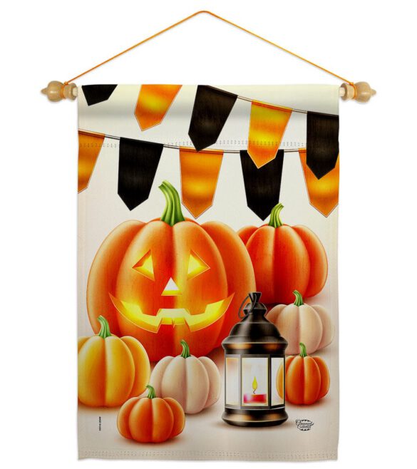 Halloween Lantern - Harvest & Autumn Fall Vertical Impressions Decorative Flags HG192680 Made In USA - Image 10