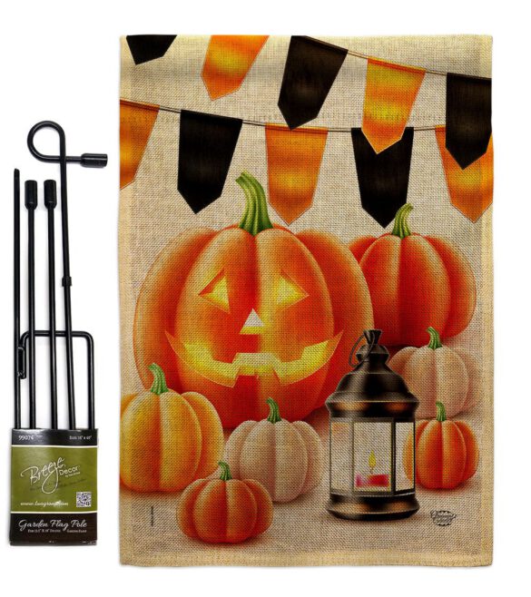 Halloween Lantern - Harvest & Autumn Fall Vertical Impressions Decorative Flags HG192680 Made In USA - Image 16