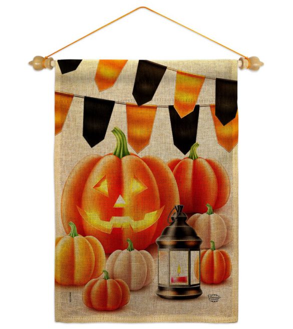 Halloween Lantern - Harvest & Autumn Fall Vertical Impressions Decorative Flags HG192680 Made In USA - Image 22