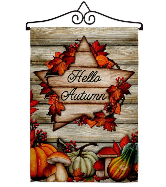 Autumn Farmhouse - Harvest & Autumn Fall Vertical Impressions Decorative Flags HG192704 Made In USA - Image 8