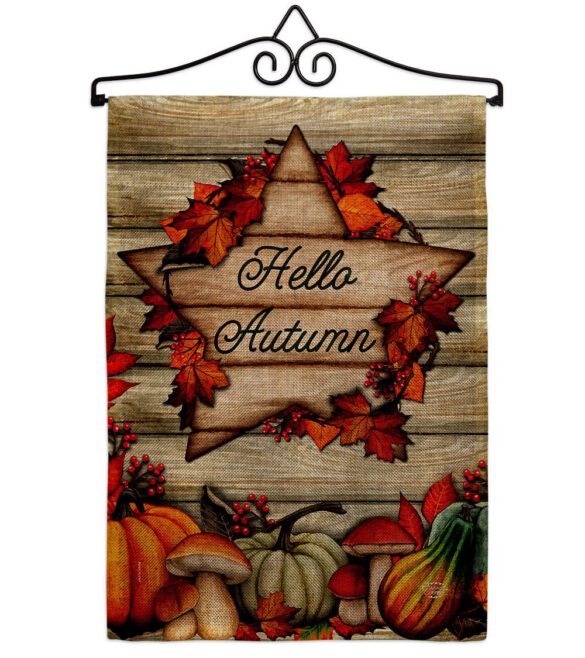 Autumn Farmhouse - Harvest & Autumn Fall Vertical Impressions Decorative Flags HG192704 Made In USA - Image 20