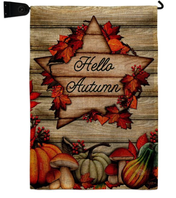 Autumn Farmhouse - Harvest & Autumn Fall Vertical Impressions Decorative Flags HG192704 Made In USA - Image 22