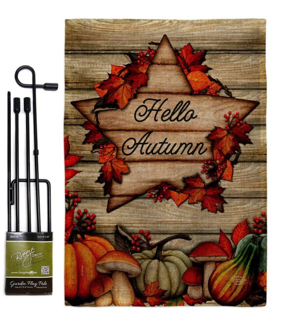 Autumn Farmhouse - Harvest & Autumn Fall Vertical Impressions Decorative Flags HG192704 Made In USA - Image 17