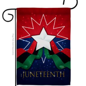 Happy Juneteenth Day - Historic Americana Vertical Impressions Decorative Flags HG108641 Made In USA