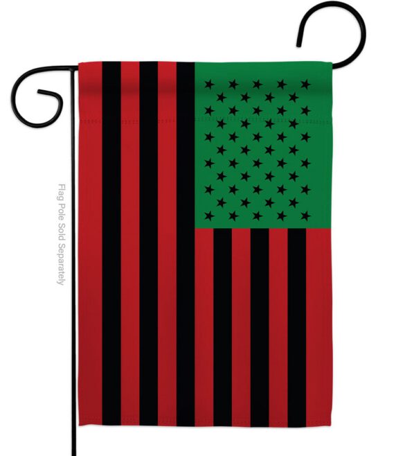 African American - Historic Americana Vertical Impressions Decorative Flags HG140726 Made In USA - Image 2