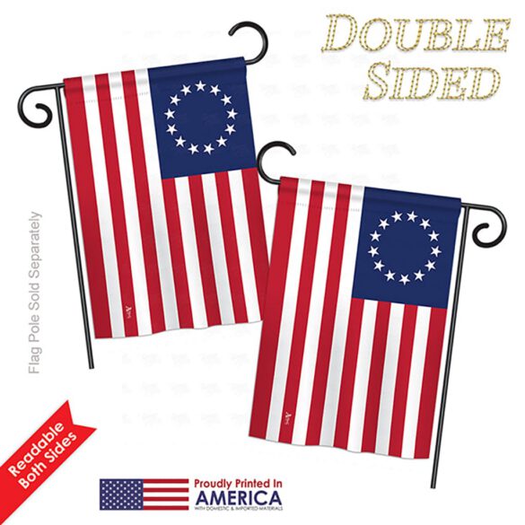 Betsy Ross - Historic Americana Vertical Impressions Decorative Flags HG140704 Printed In USA - Image 4