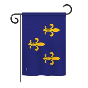 Fleur De Lis - Historic Americana Vertical Impressions Decorative Flags HG140712 Printed In USA