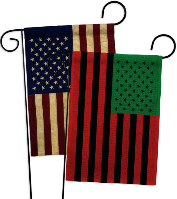 African American - Historic Americana Vertical Impressions Decorative Flags HG140726 Made In USA - Image 27