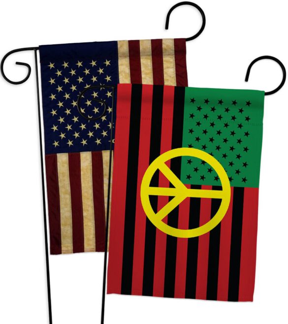 African American Peace - Historic Americana Vertical Impressions Decorative Flags HG140728 Made In USA - Image 8