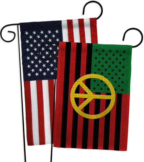 African American Peace - Historic Americana Vertical Impressions Decorative Flags HG140728 Made In USA - Image 29