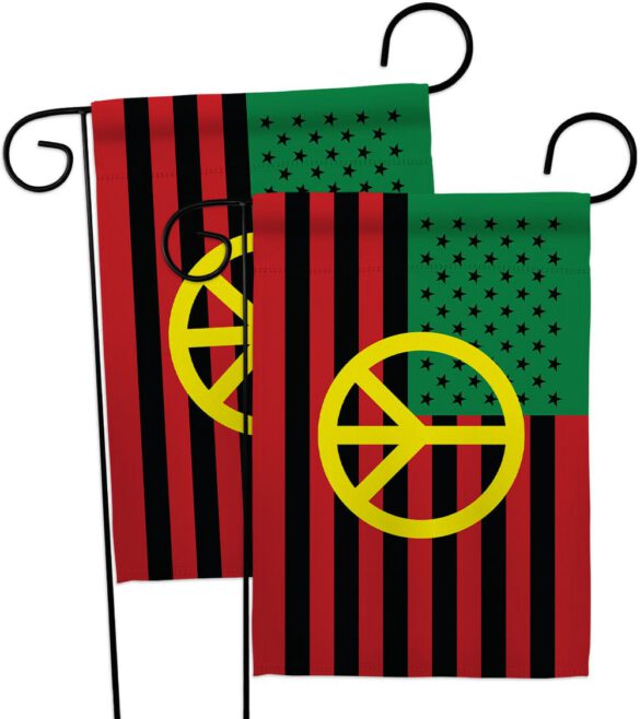 African American Peace - Historic Americana Vertical Impressions Decorative Flags HG140728 Made In USA - Image 12
