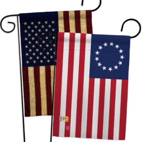 Betsy Ross Americana Historic Impressions Decorative Vertical Flags Pack