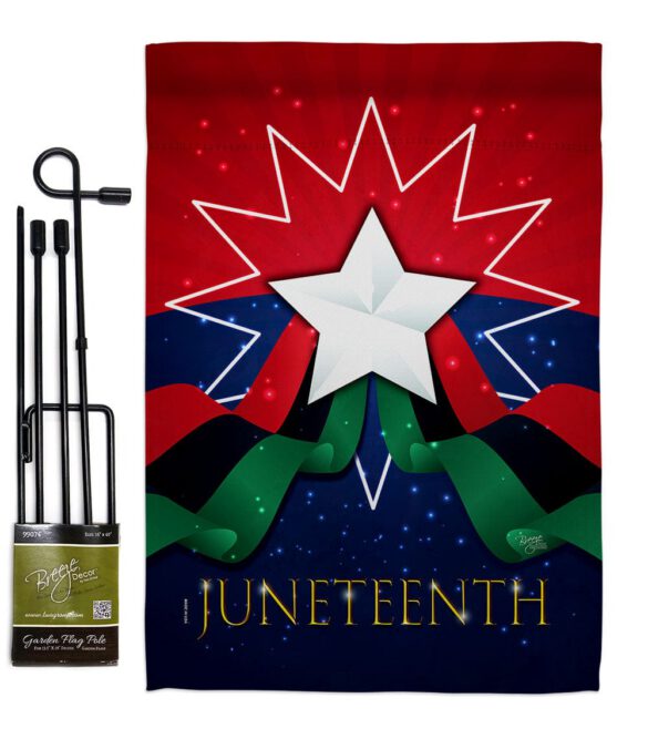 Happy Juneteenth Day - Historic Americana Vertical Impressions Decorative Flags HG108641 Made In USA - Image 4