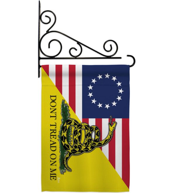Betsy Ross Don't Tread On Me - Historic Americana Vertical Impressions Decorative Flags HG140724 Made In USA - Image 4