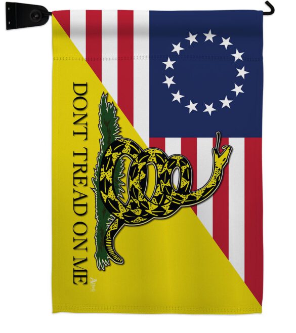 Betsy Ross Don't Tread On Me - Historic Americana Vertical Impressions Decorative Flags HG140724 Made In USA - Image 5