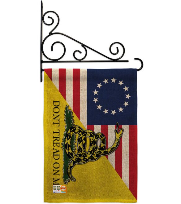 Betsy Ross Don't Tread On Me - Historic Americana Vertical Impressions Decorative Flags HG140724 Made In USA - Image 16