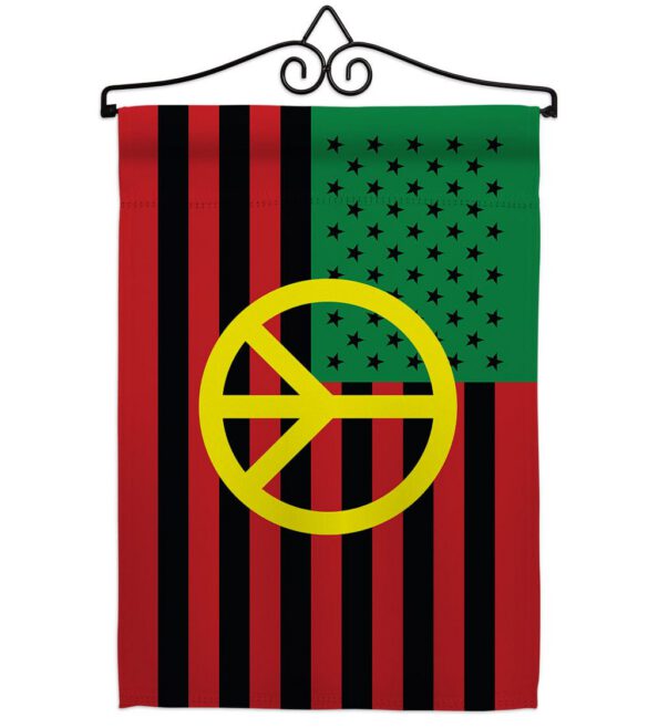 African American Peace - Historic Americana Vertical Impressions Decorative Flags HG140728 Made In USA - Image 17