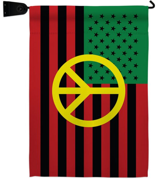 African American Peace - Historic Americana Vertical Impressions Decorative Flags HG140728 Made In USA - Image 40