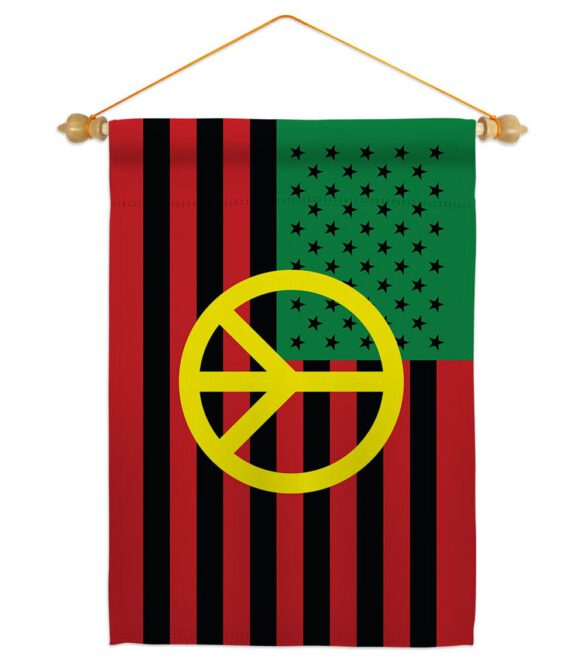 African American Peace - Historic Americana Vertical Impressions Decorative Flags HG140728 Made In USA - Image 42