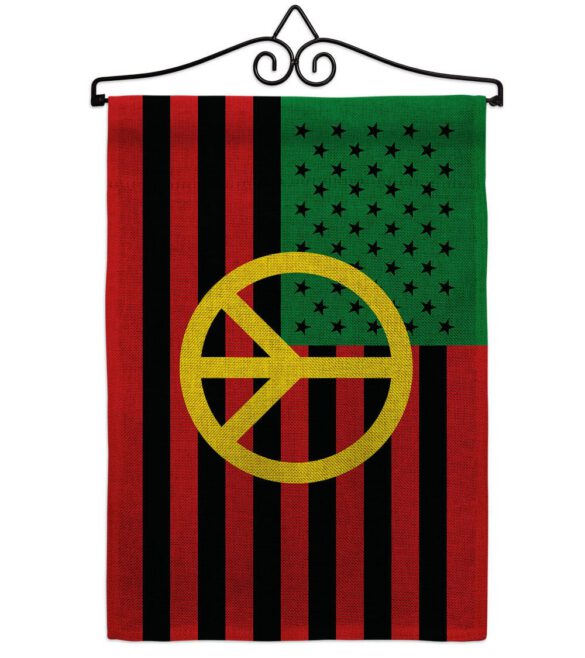 African American Peace - Historic Americana Vertical Impressions Decorative Flags HG140728 Made In USA - Image 36