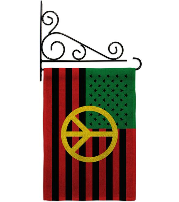African American Peace - Historic Americana Vertical Impressions Decorative Flags HG140728 Made In USA - Image 37