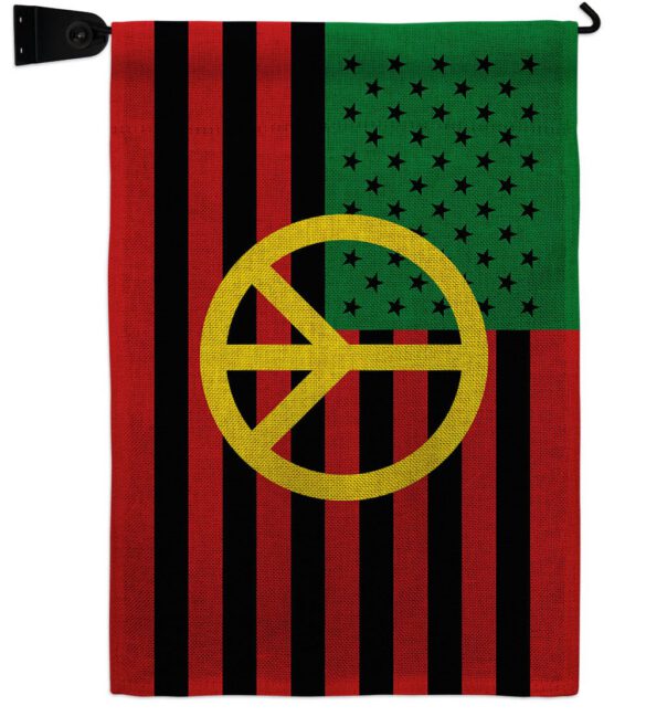 African American Peace - Historic Americana Vertical Impressions Decorative Flags HG140728 Made In USA - Image 41